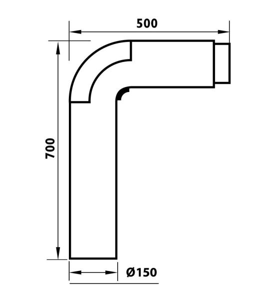 Aduro Full-Form mit Reinigungsöffnung 150mm